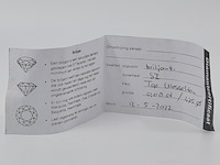 Briljant geslepen diamant, ca 0,08 karaats - afbeelding 4 van  4