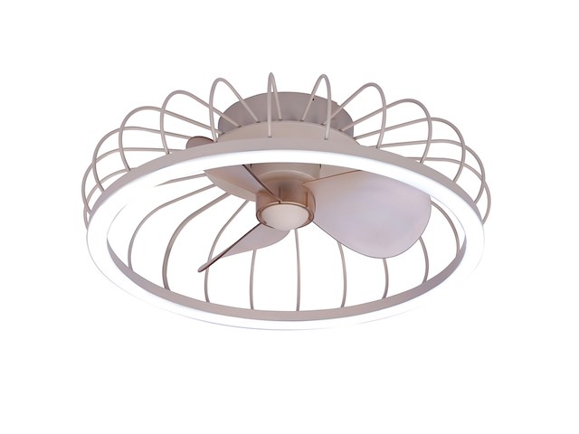 Brilliant plafondventilator arezzo met lamp 36w beige - afbeelding 1 van  2