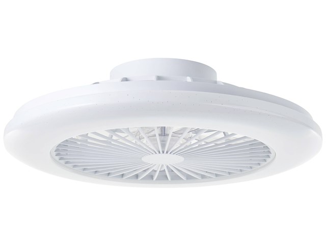 Brilliant plafondventilator salerno met lamp en rgb functie 40w wit - afbeelding 2 van  2