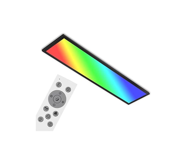 Briloner led plafondlamp met rgb &cct dimbaar met afstandsbediening zwart - afbeelding 1 van  1