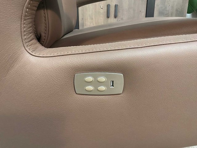 Brim electrische leren relax fauteuil - afbeelding 9 van  10