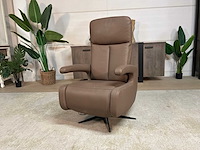 Brim electrische leren relax fauteuil - afbeelding 4 van  10