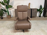 Brim electrische leren relax fauteuil - afbeelding 5 van  10