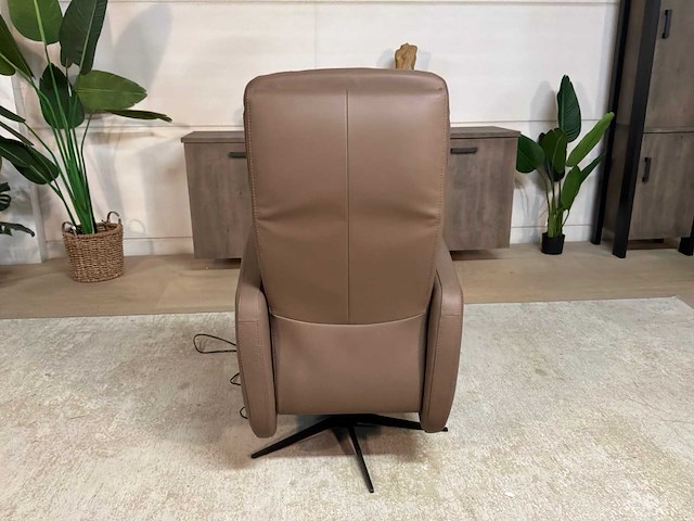 Brim electrische leren relax fauteuil - afbeelding 7 van  10
