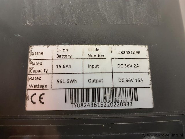 Brinckers fiets accu 0824s10p6 - afbeelding 4 van  4