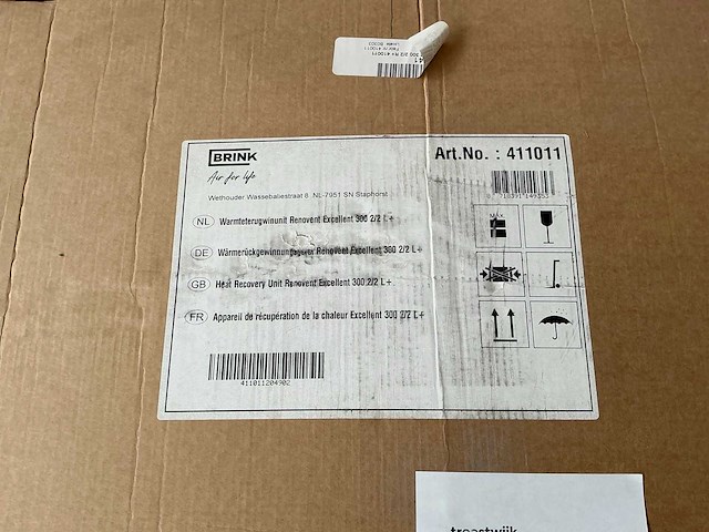 Brink renovent excellent 300 wtw unit - afbeelding 4 van  4