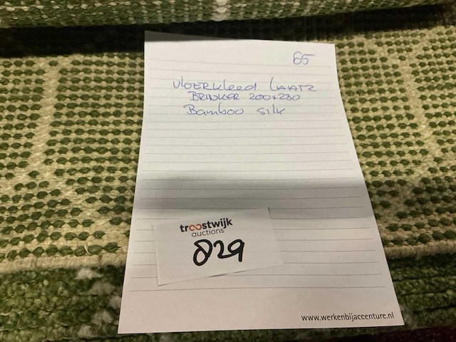 Brinker bamboo silk vloerkleed 200x230cm - afbeelding 3 van  3