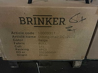 Brinker bull dc-2110 eetkamerstoel (6x) - afbeelding 4 van  4
