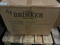 Brinker dc-2110 eetkamerstoel (4x) - afbeelding 4 van  4
