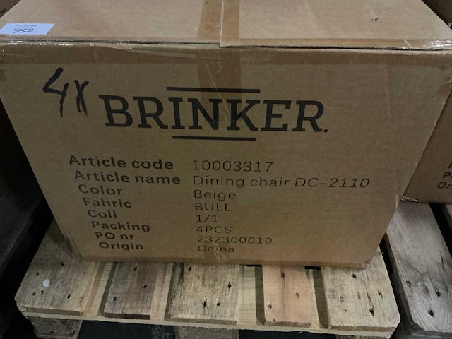 Brinker dc-2110 eetkamerstoel (6x) - afbeelding 4 van  4