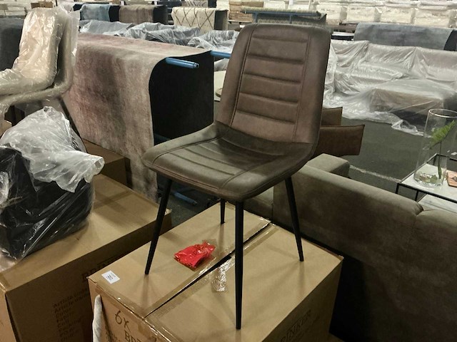 Brinker dc-2155 brown eetkamerstoel (4x) - afbeelding 1 van  4