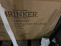 Brinker dc-2155 copper eetkamerstoel (4x) - afbeelding 5 van  5