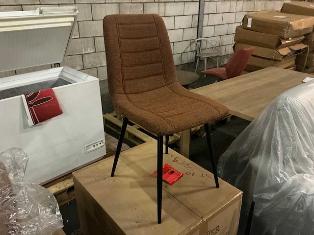 Brinker dc-2155 copper eetkamerstoel (6x) - afbeelding 1 van  5