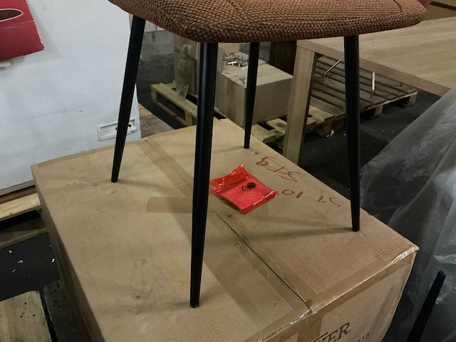 Brinker dc-2155 copper eetkamerstoel (6x) - afbeelding 4 van  5