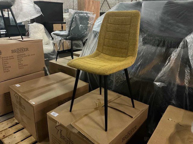 Brinker dc-2155 eetkamerstoel (4x) - afbeelding 1 van  5