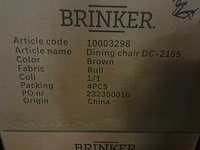 Brinker dc-2155 eetkamerstoel (4x) - afbeelding 5 van  5