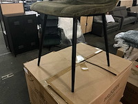 Brinker dc-2155 moss eetkamerstoel (6x) - afbeelding 3 van  4