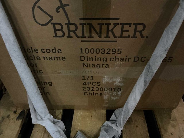 Brinker dc-2155 niagra eetkamerstoel (4x) - afbeelding 4 van  4