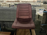 Brinker dc-2155 winered eetkamerstoel (4x) - afbeelding 4 van  5