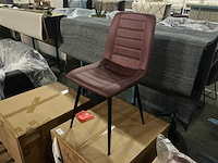 Brinker dc-2155 winered eetkamerstoel (4x) - afbeelding 1 van  5