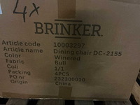 Brinker dc-2155 winered eetkamerstoel (4x) - afbeelding 5 van  5