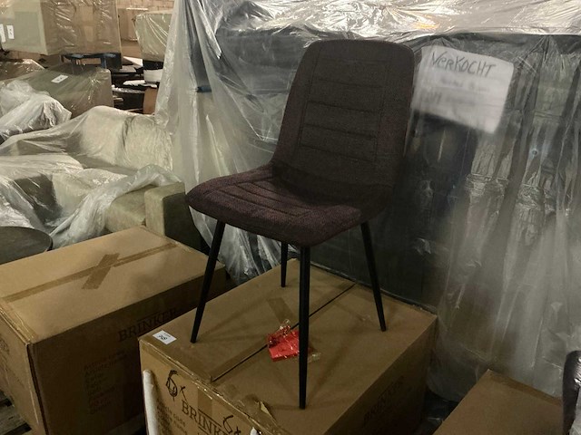 Brinker dc-2155 winered eetkamerstoel (6x) - afbeelding 1 van  5