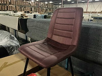 Brinker dc-2155 winered eetkamerstoel (6x) - afbeelding 2 van  5