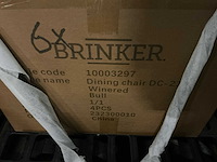 Brinker dc-2155 winered eetkamerstoel (6x) - afbeelding 5 van  5