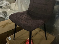 Brinker dc-2155 winered eetkamerstoel (6x) - afbeelding 3 van  5