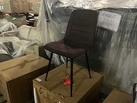 Brinker dc-2155 winered eetkamerstoel (6x) - afbeelding 1 van  5