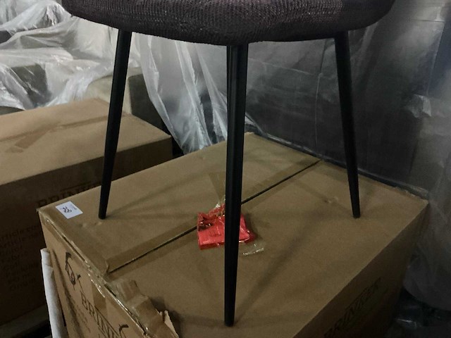 Brinker dc-2155 winered eetkamerstoel (6x) - afbeelding 4 van  5