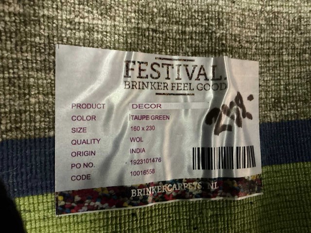 Brinker decor vloerkleed 160x230cm - afbeelding 4 van  4