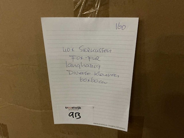 Brinker fox fur sierkussen (40x) - afbeelding 3 van  4