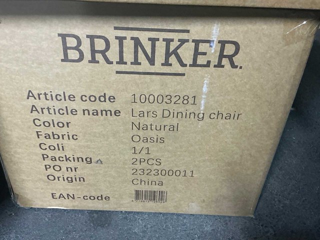 Brinker lars 10003281 eetkamerstoel (4x) - afbeelding 3 van  3