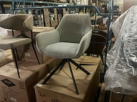 Brinker lisbon dining chair ashgrey draaibaar eetkamerstoel (2x) - afbeelding 1 van  4