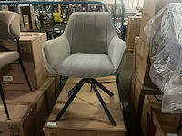 Brinker lisbon dining chair ashgrey draaibaar eetkamerstoel (2x) - afbeelding 2 van  4