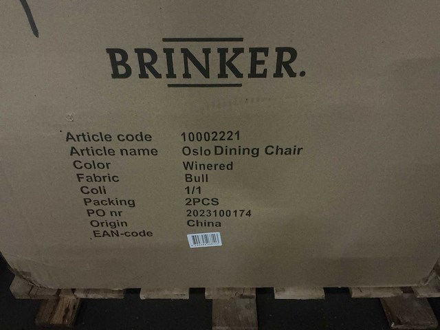 Brinker olso dining chair 10002221 eetkamerstoel (4x) - afbeelding 6 van  6