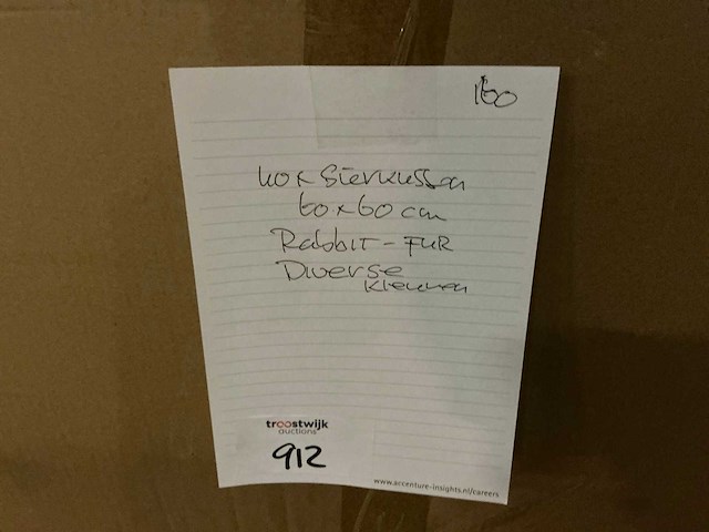 Brinker rabbit fur sierkussen (40x) - afbeelding 4 van  4