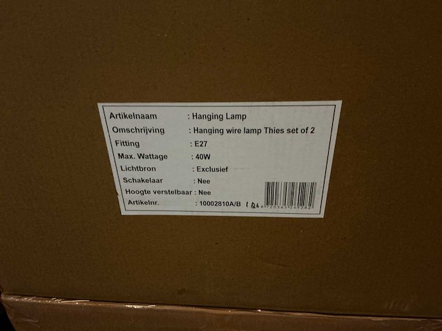 Brinker thies (set van 2) hanglamp (4x) - afbeelding 2 van  3