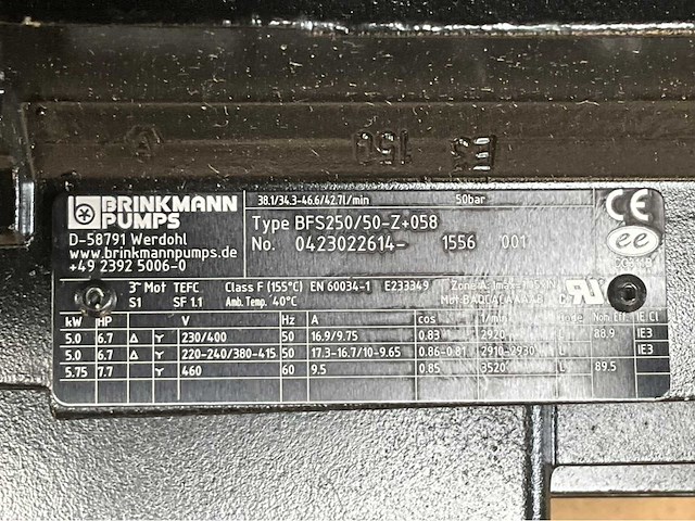 Brinkmann bfs250/50-z+058 pomp - afbeelding 2 van  2
