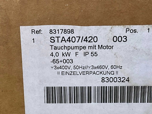 Brinkmann sta407/420 dompelpomp - afbeelding 1 van  1