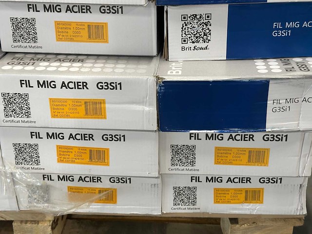 Brit sound - partij mig lasdraad staal g3si1 rollen - ø1,0 mm (d300 / 15 kg per rol) (35x) - afbeelding 5 van  9