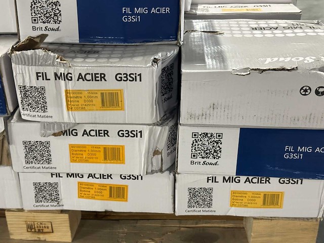 Brit sound - partij mig lasdraad staal g3si1 rollen - ø1,0 mm (d300 / 15 kg per rol) (35x) - afbeelding 7 van  9