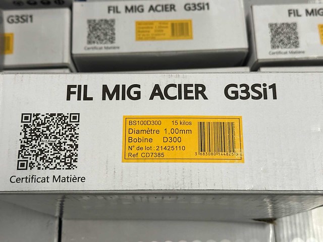 Brit sound - partij mig lasdraad staal g3si1 rollen - ø1,0 mm (d300 / 15 kg per rol) (50x) - afbeelding 4 van  5