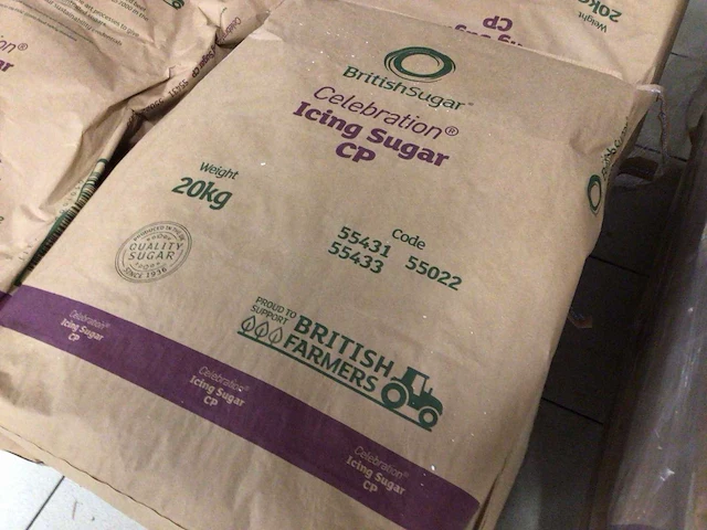 British sugar poedersuiker extra fijn 20kg (80x) - afbeelding 1 van  3
