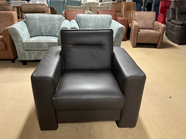 Brober lederen fauteuil - afbeelding 10 van  14