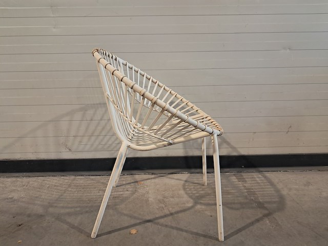 Brocant smeedijzeren sierhekwerk & stoelen - afbeelding 3 van  13