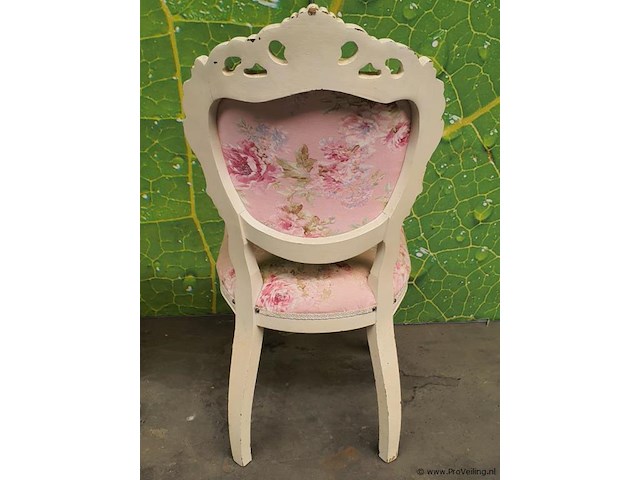 Brocante barok style stoelen - 2 stuks - afbeelding 3 van  5