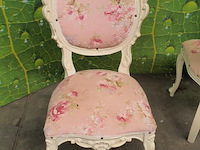 Brocante barok style stoelen - 2 stuks - afbeelding 4 van  5
