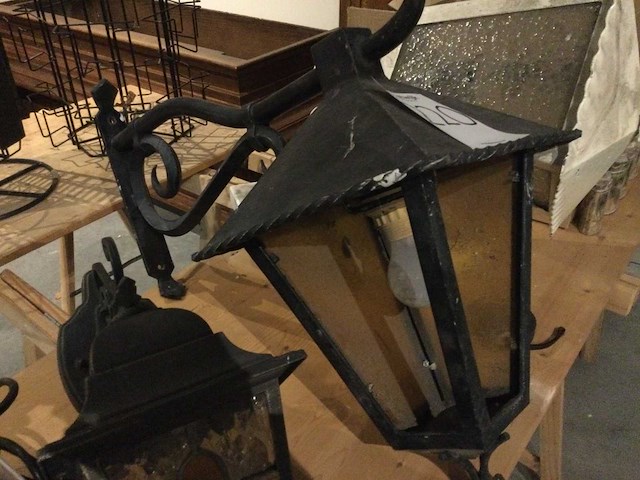 Brocante buitenverlichting (3x) - afbeelding 3 van  4